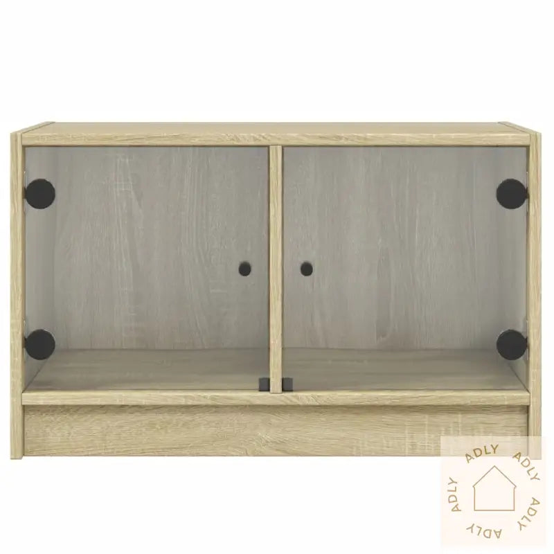 Tv-Benk Med Dør Sonoma Eik 68X37X42 Cm