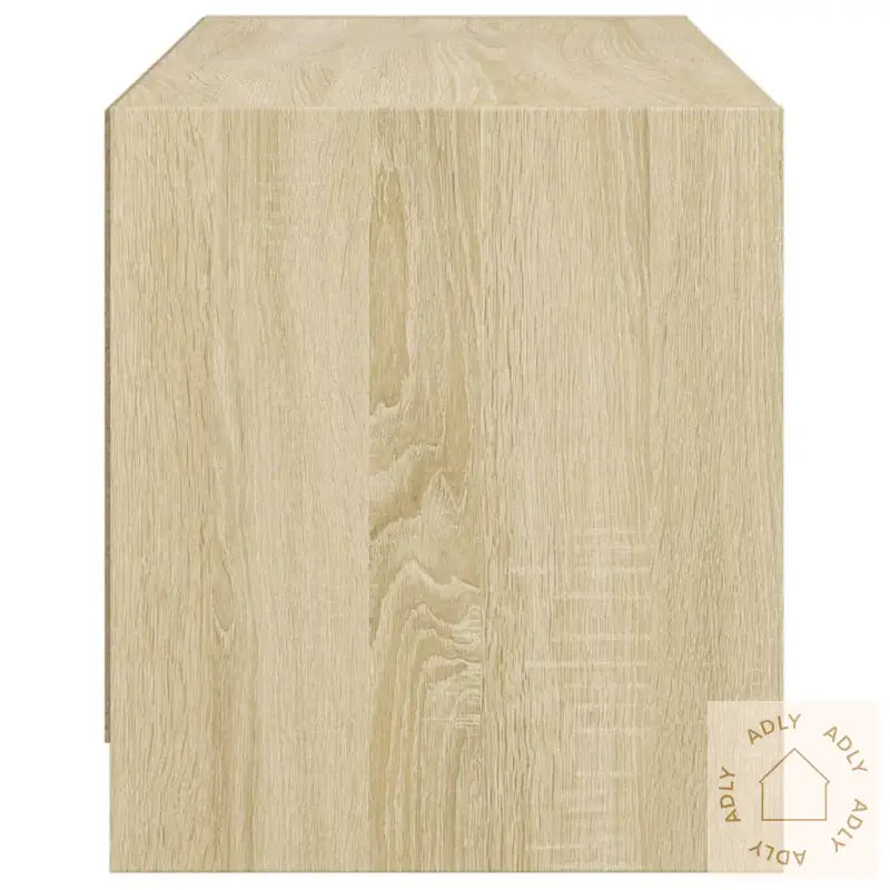 Tv-Benk Med Dør Sonoma Eik 68X37X42 Cm