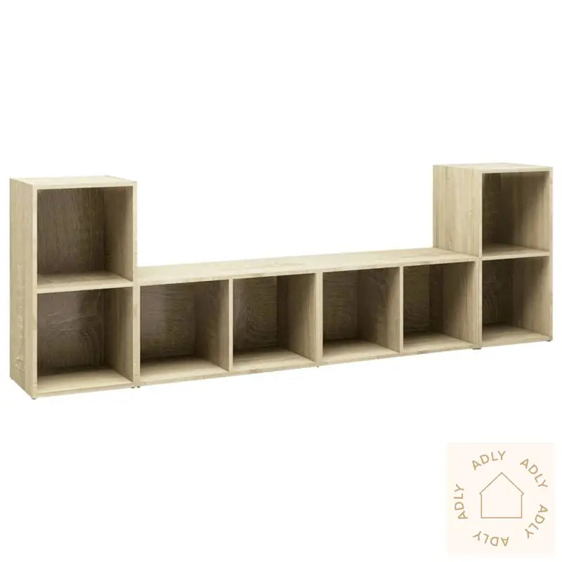 Tv-Benker 4 Stk Sonoma Eik 72X35X36,5 Cm Konstruert Tre