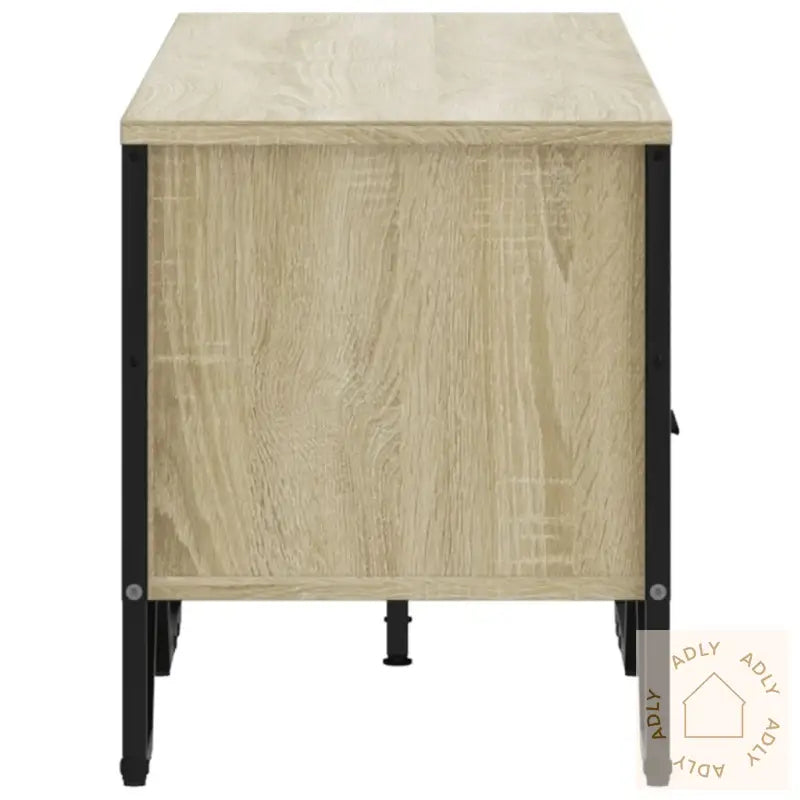 Tv-Benk Sonoma Eik 122X34X41 Cm Konstruert Tre