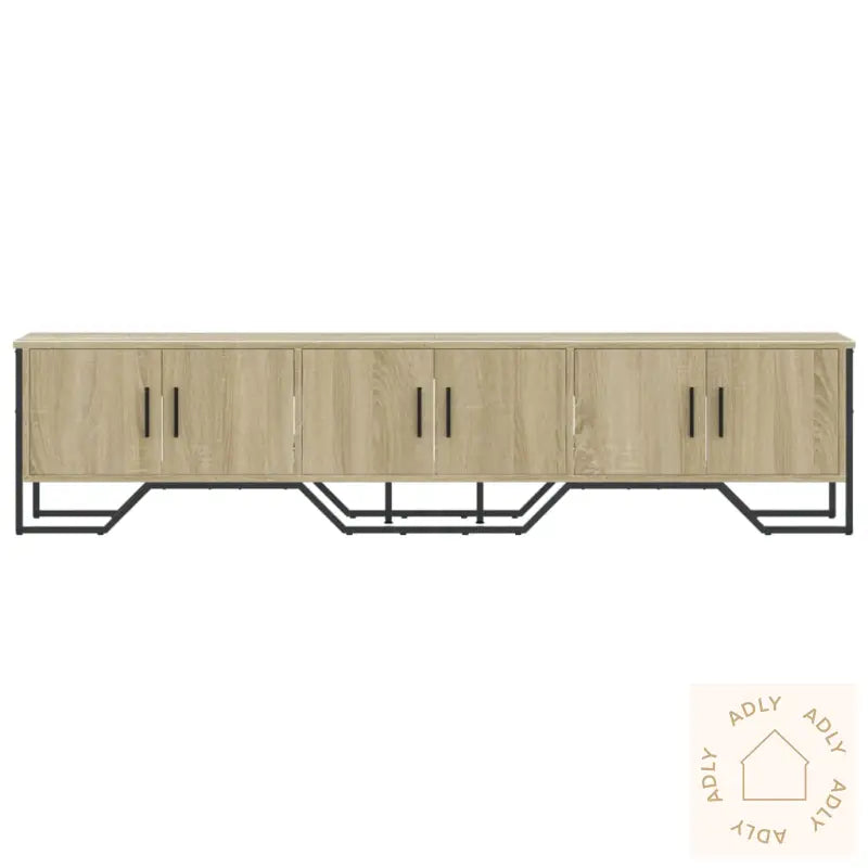 Tv-Benk Sonoma Eik 180X34X41 Cm Konstruert Tre