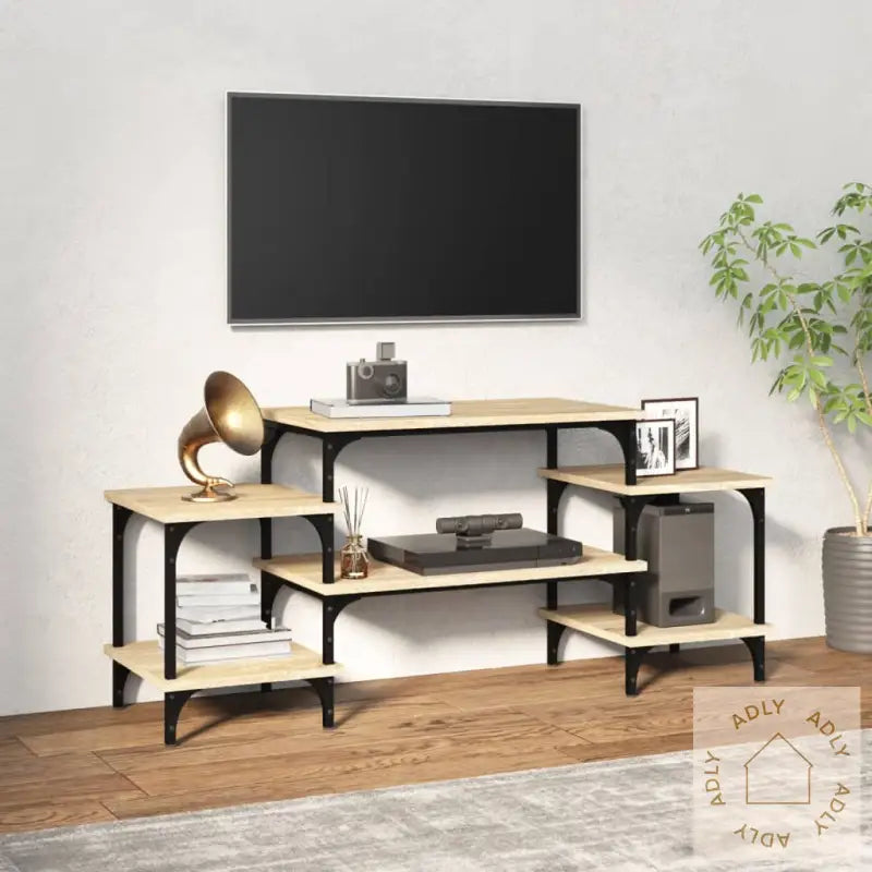 Tv-Benk Sonoma Eik 117X35X52 Cm Konstruert Tre