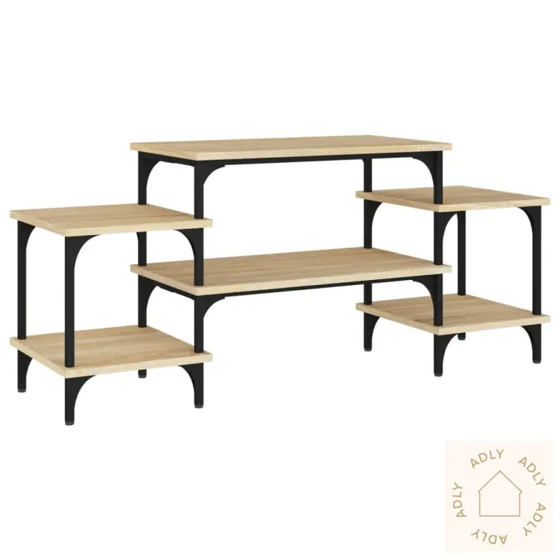 Tv-Benk Sonoma Eik 117X35X52 Cm Konstruert Tre