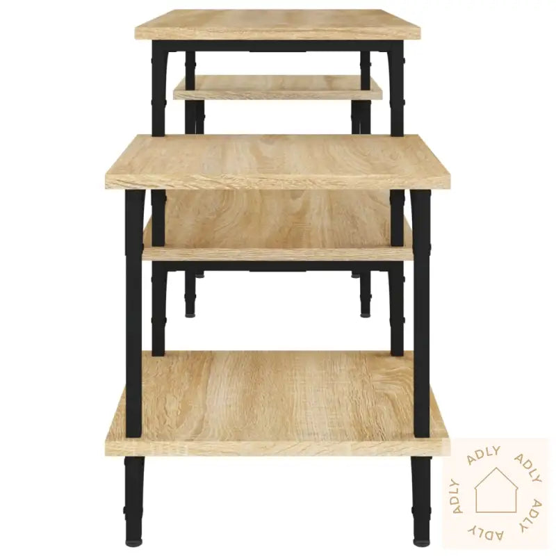 Tv-Benk Sonoma Eik 117X35X52 Cm Konstruert Tre