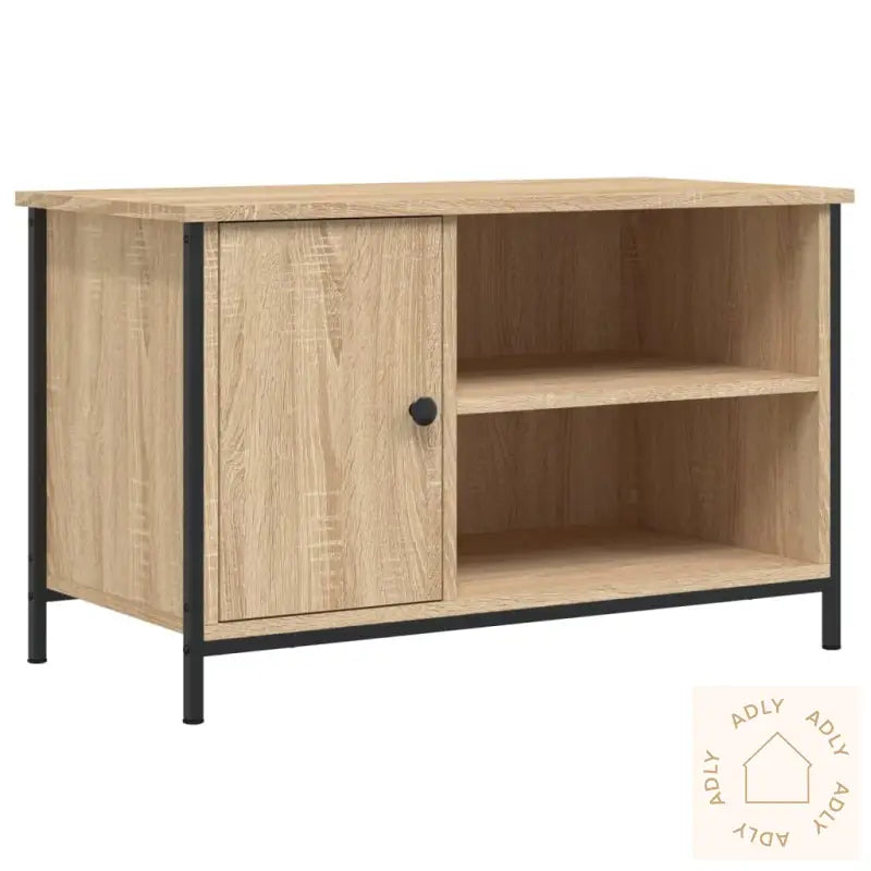 Tv-Benk Sonoma Eik 80X40X50 Cm Konstruert Tre