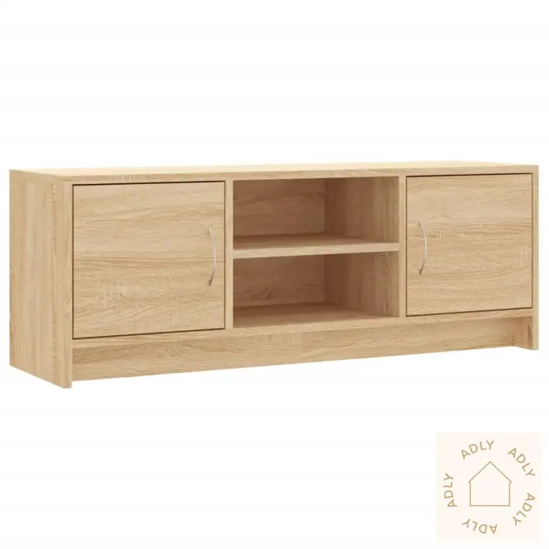 Tv-Benk Sonoma Eik 102X30X37,5 Cm Konstruert Tre