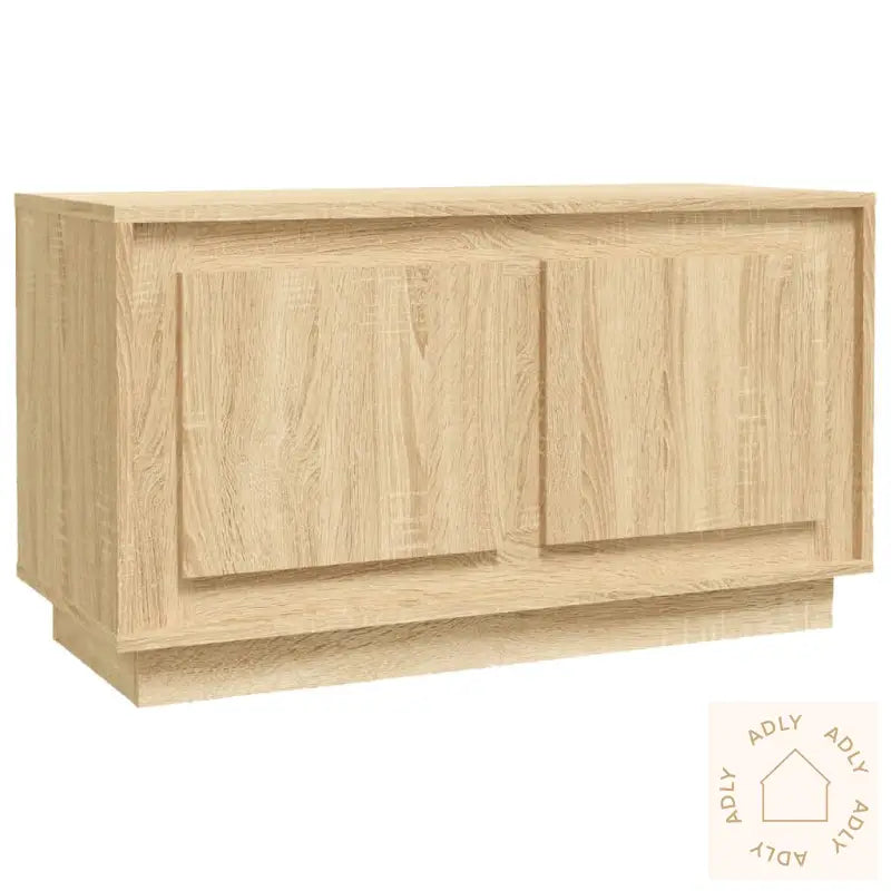 Tv-Benk Sonoma Eik 80X35X45 Cm Konstruert Tre