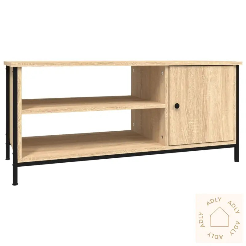 Tv-Benk Sonoma Eik 100X40X45 Cm Konstruert Tre