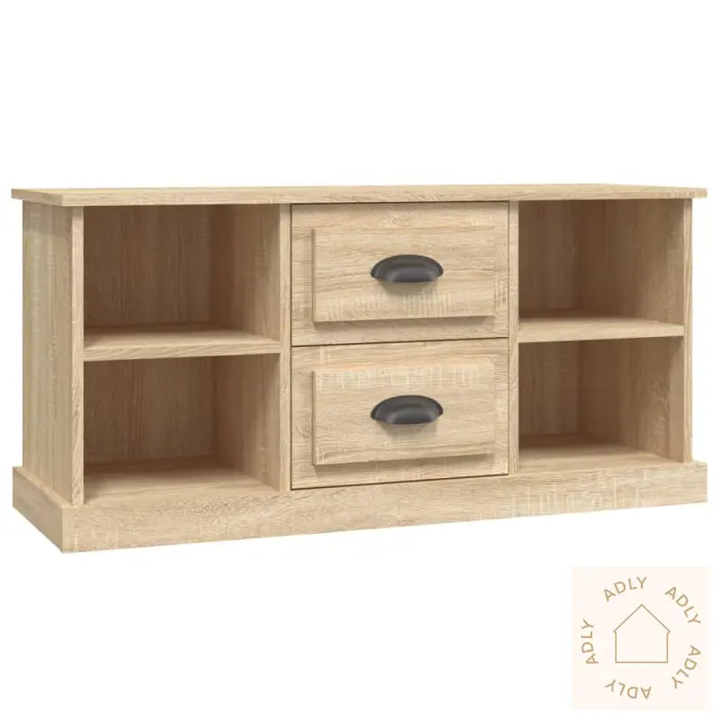 Tv-Benk Sonoma Eik 99,5X35,5X48 Cm Konstruert Tre