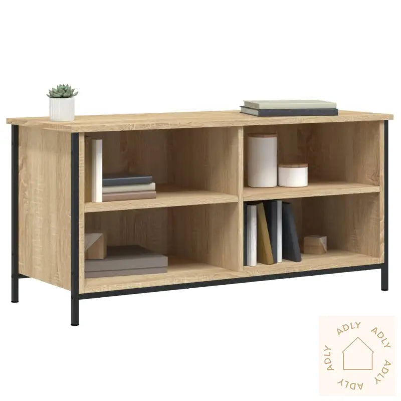 Tv-Benk Sonoma Eik 100X40X50 Cm Konstruert Tre