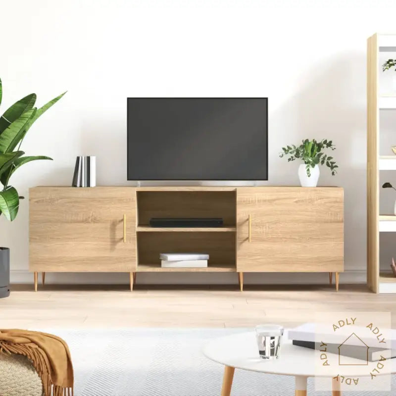 Tv-Benk Sonoma Eik 150X30X50 Cm Konstruert Tre