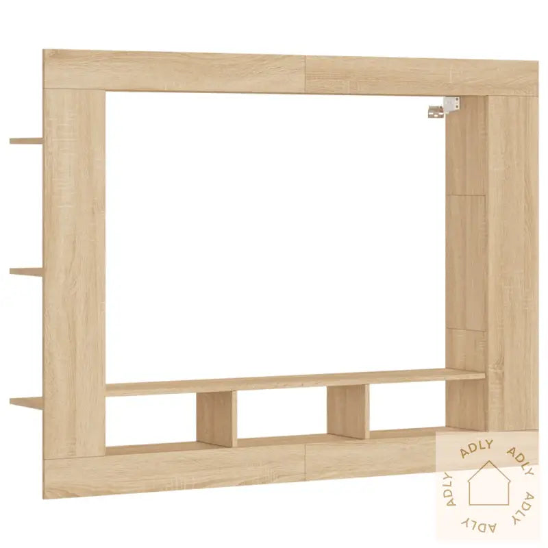 Tv-Benk Sonoma Eik 152X22X113 Cm Konstruert Tre