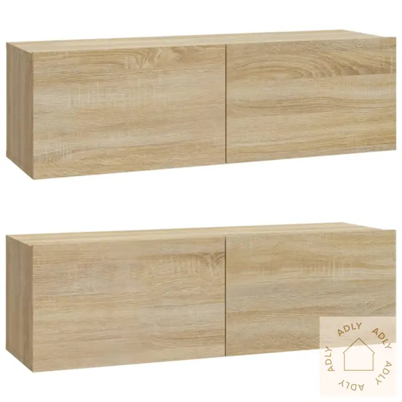 Tv-Skapsett 5 Deler Sonoma Eik Konstruert Tre