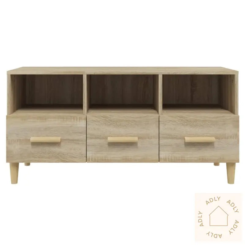 Tv-Benk Sonoma Eik 102X36X50 Cm Konstruert Tre