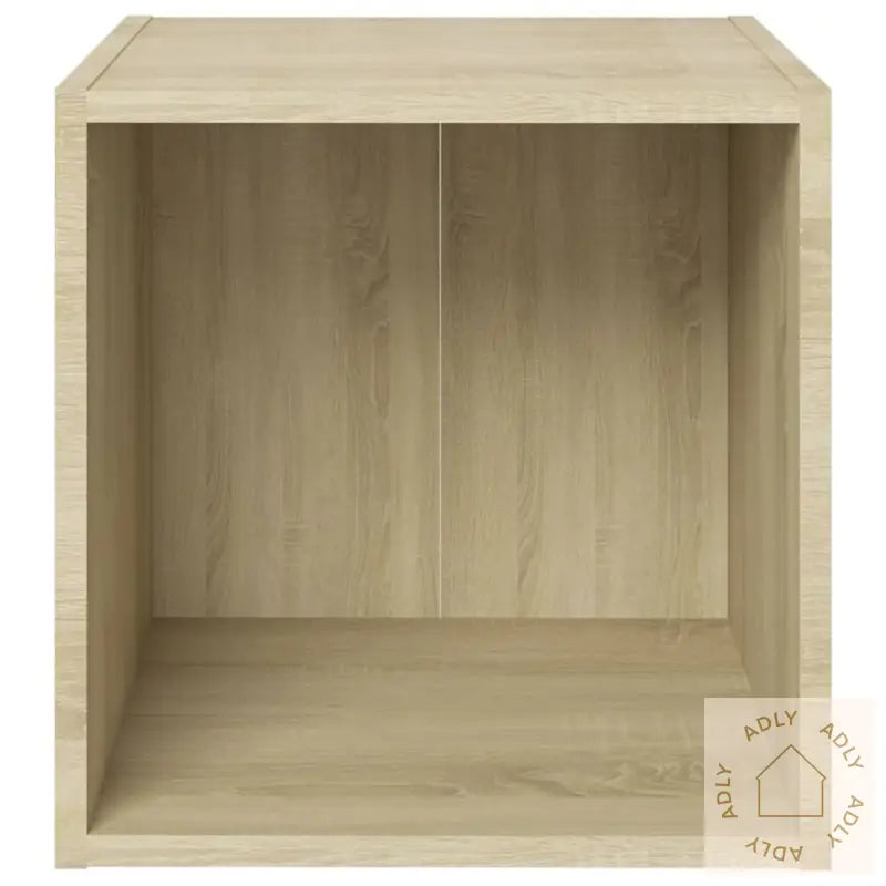 Tv-Benk Sonoma Eik 37X35X37 Cm Konstruert Tre