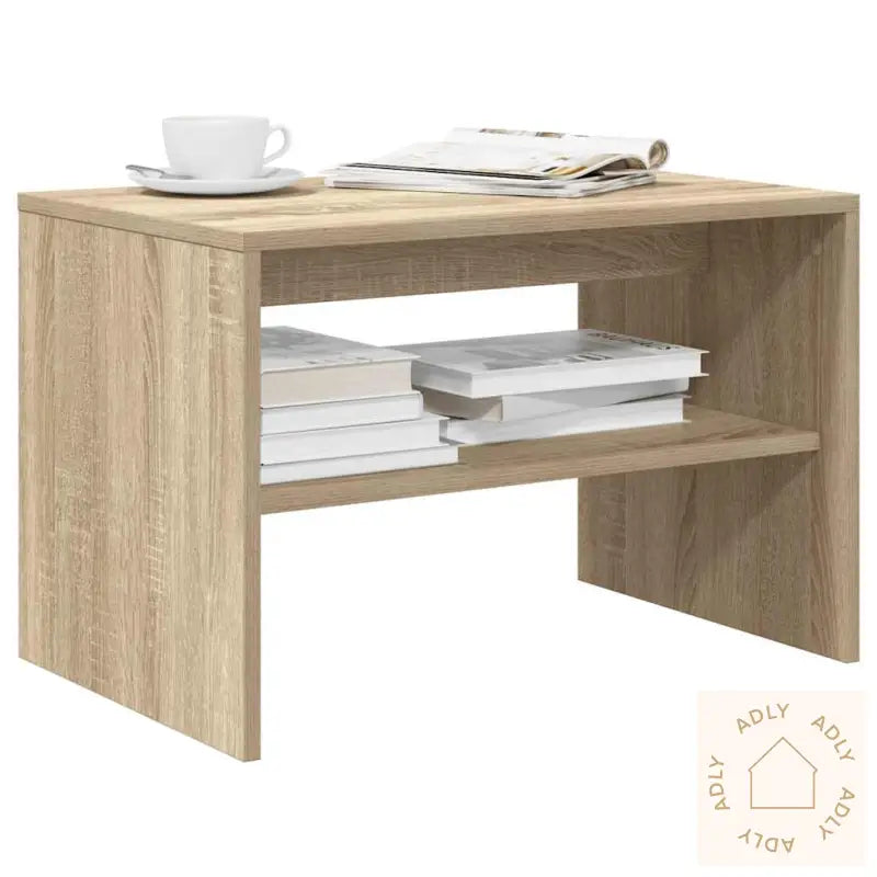 Tv-Benk Sonoma Eik 60X40X40 Cm Konstruert Tre