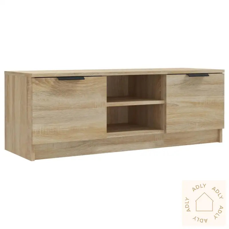 Tv-Benk Sonoma Eik 102X35X36,5 Cm Konstruert Tre