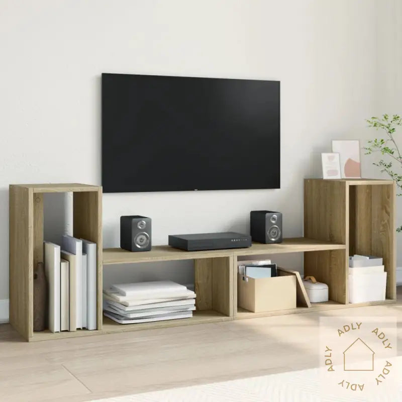 Tv-Benker 2 Stk Sonoma Eik 75X30X50 Cm Konstruert Tre