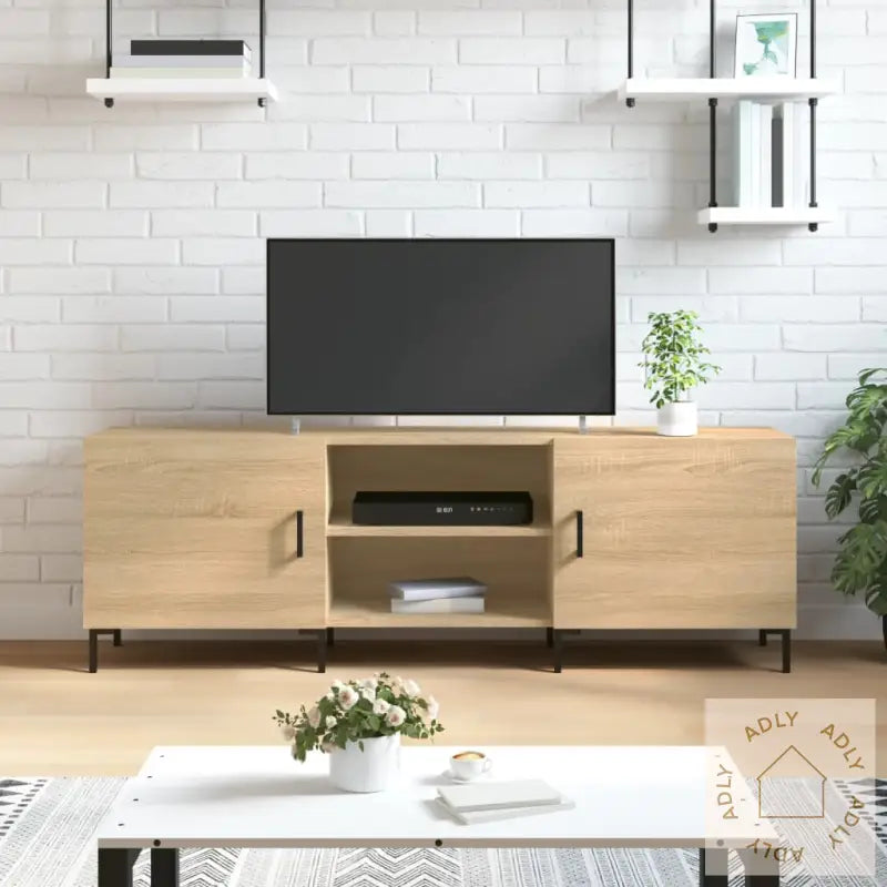 Tv-Benk Sonoma Eik 150X30X50 Cm Konstruert Tre