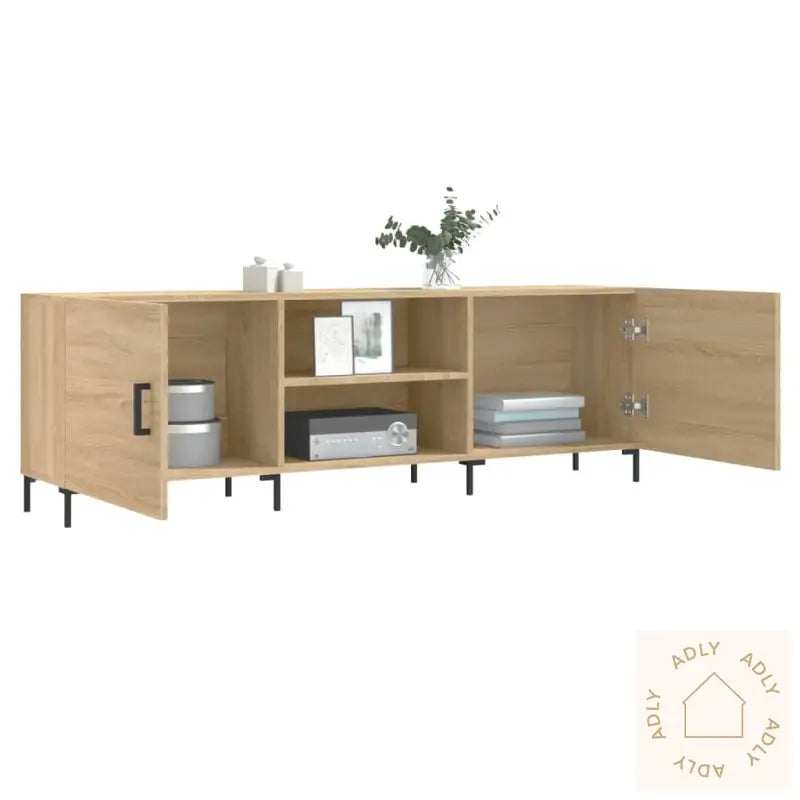 Tv-Benk Sonoma Eik 150X30X50 Cm Konstruert Tre