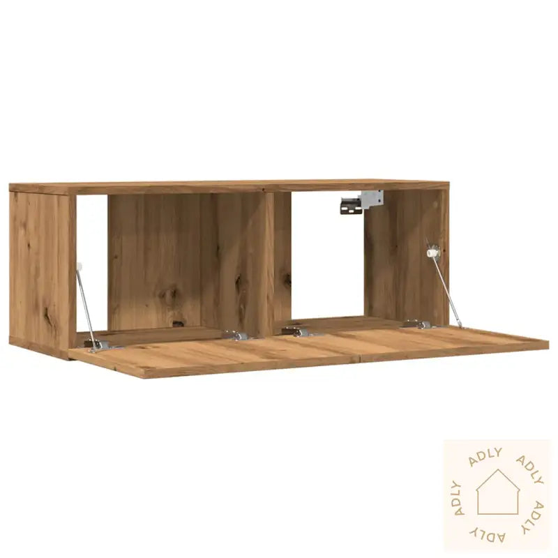Veggmonterte Tv-Benker 2 Stk Artisan Eik 80X30X30 Cm