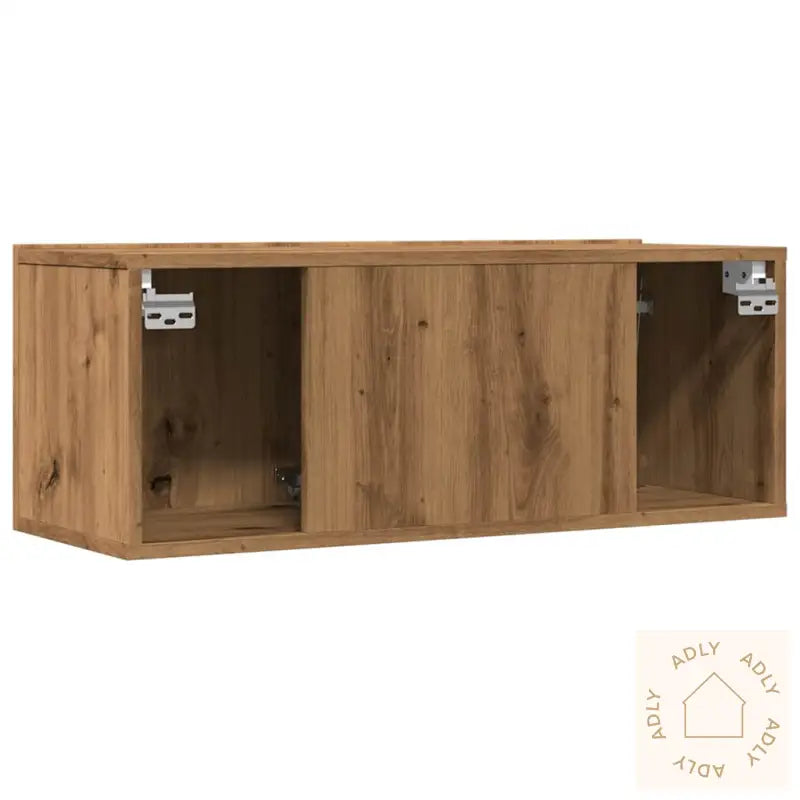 Veggmonterte Tv-Benker 2 Stk Artisan Eik 80X30X30 Cm