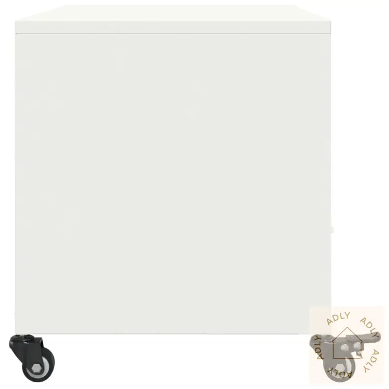 Tv-Benk Hvit 68X39X43,5 Cm Stål