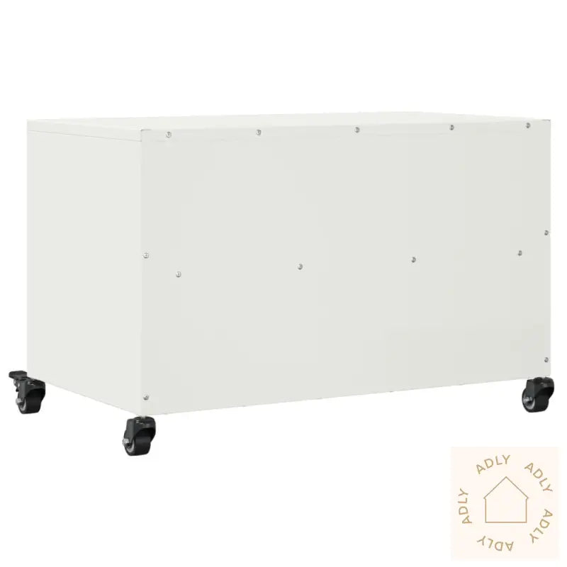 Tv-Benk Hvit 68X39X43,5 Cm Stål