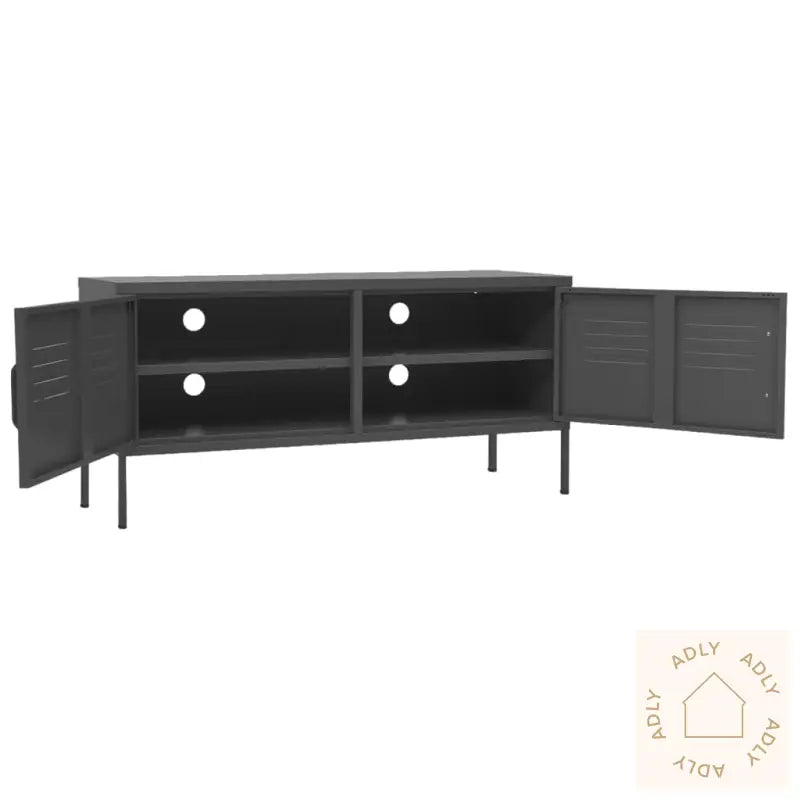 Tv-Benk Antrasitt 105X35X50 Cm Stål