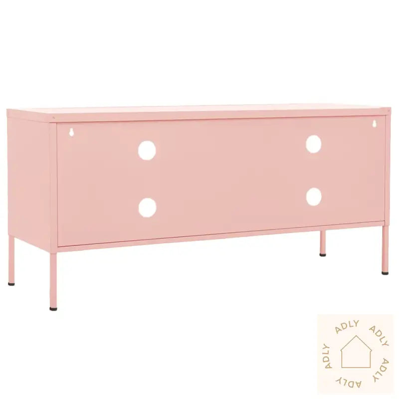 Tv-Benk Rosa 105X35X50 Cm Stål