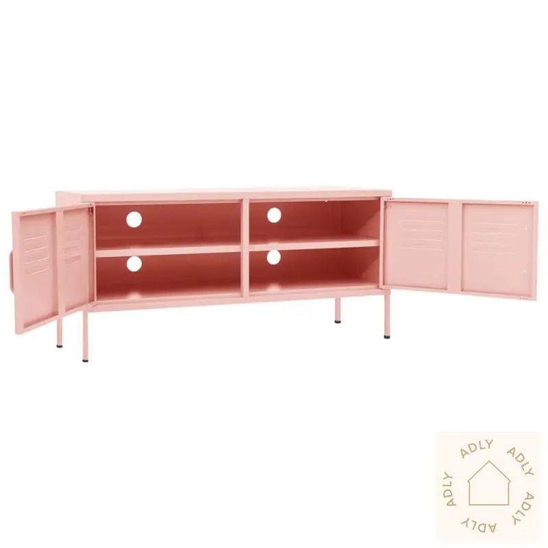 Tv-Benk Rosa 105X35X50 Cm Stål