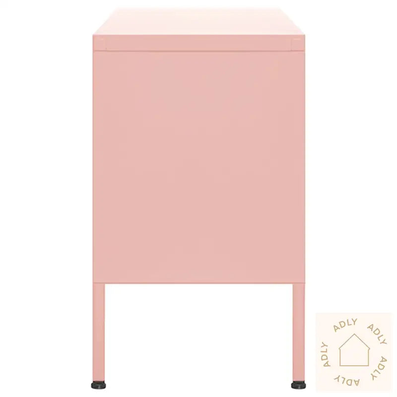 Tv-Benk Rosa 105X35X50 Cm Stål