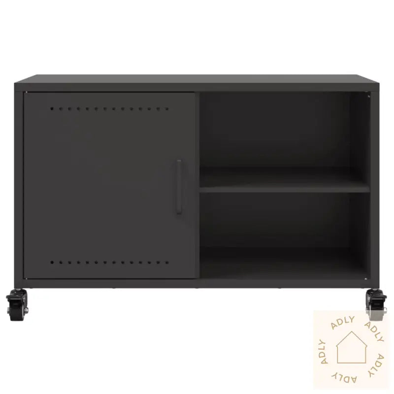 Tv-Benk Svart 68X39X43,5 Cm Stål