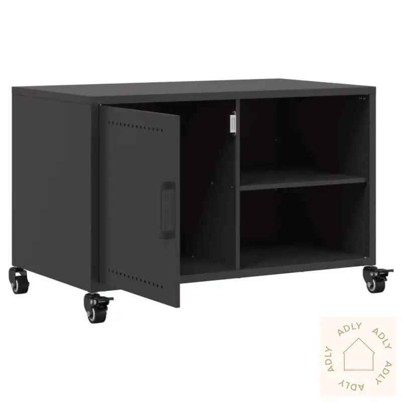 Tv-Benk Svart 68X39X43,5 Cm Stål