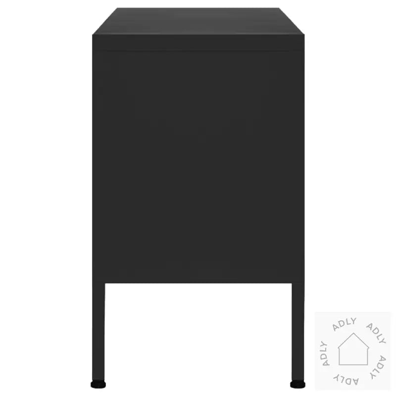 Tv-Benk Svart 105X35X50 Cm Stål