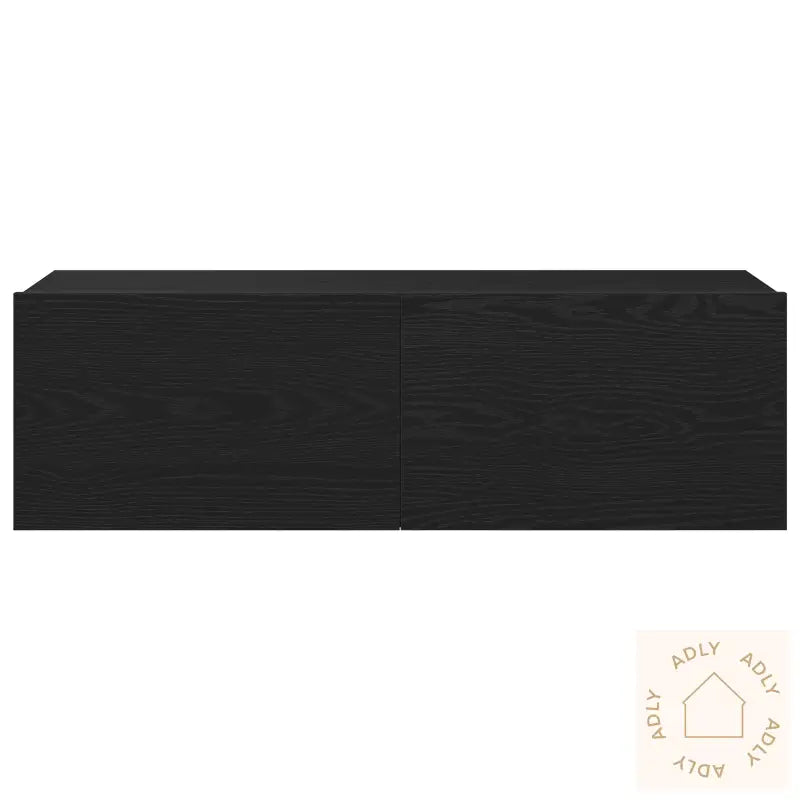 Tv-Benk 2 Stk Svart Eik 100X30X30 Cm Laget Av Tre