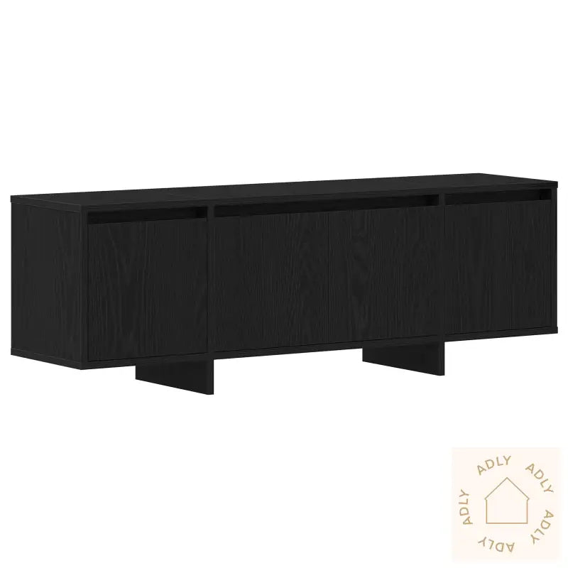Tv-Skap I Svart Eik, 120X30X40,5 Cm, Laget Av Konstruert Tre