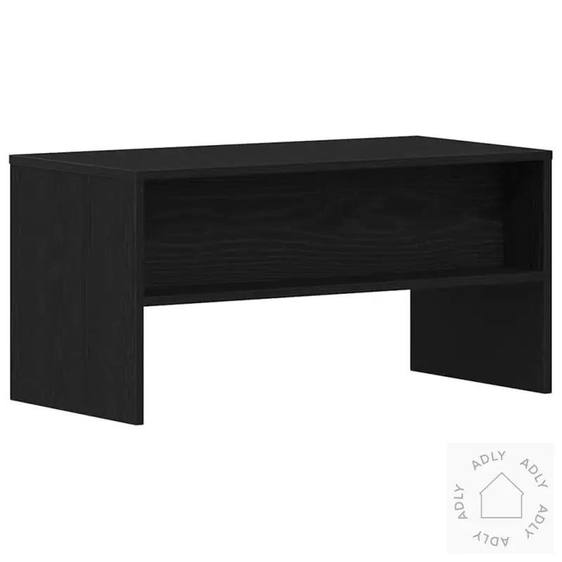 Tv-Benk Svart Eik 80X40X40 Cm Konstruert Tre