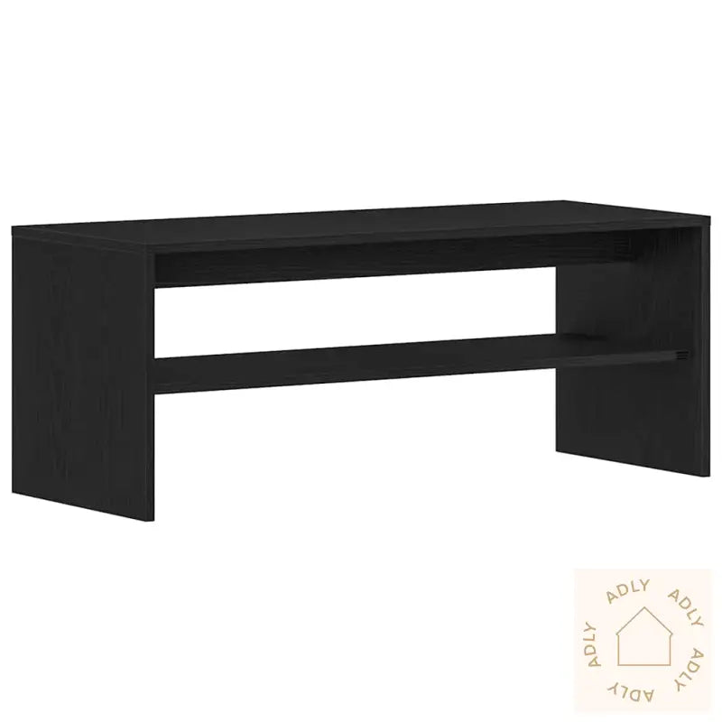 Tv-Benk Svart Eik 100X40X40 Cm Konstruert Tre