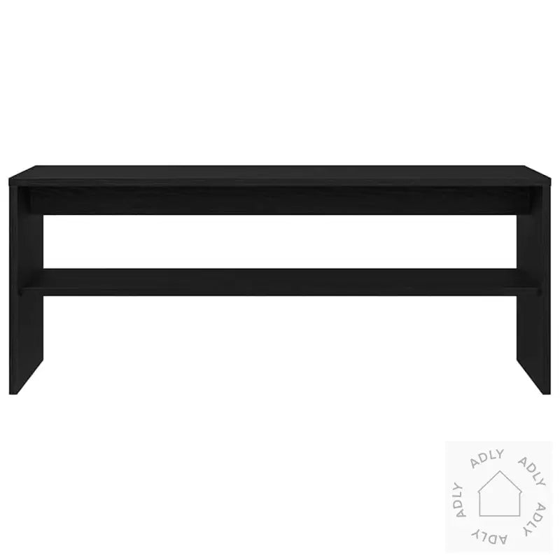 Tv-Benk Svart Eik 100X40X40 Cm Konstruert Tre