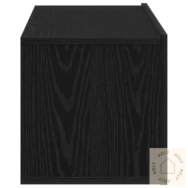 Vegghengt Tv-Benk I Svart Eik 100X30X30 Cm Laget Av Konstruert Tre