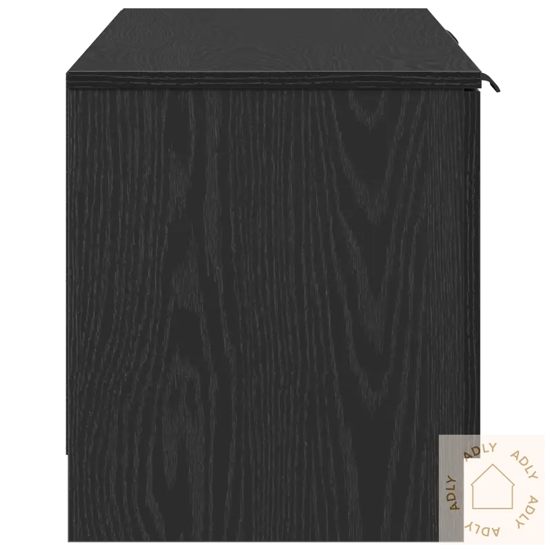 Tv-Benksn - Svart Eik - 140X35X40 Cm - Laget Av Konstruert Tre