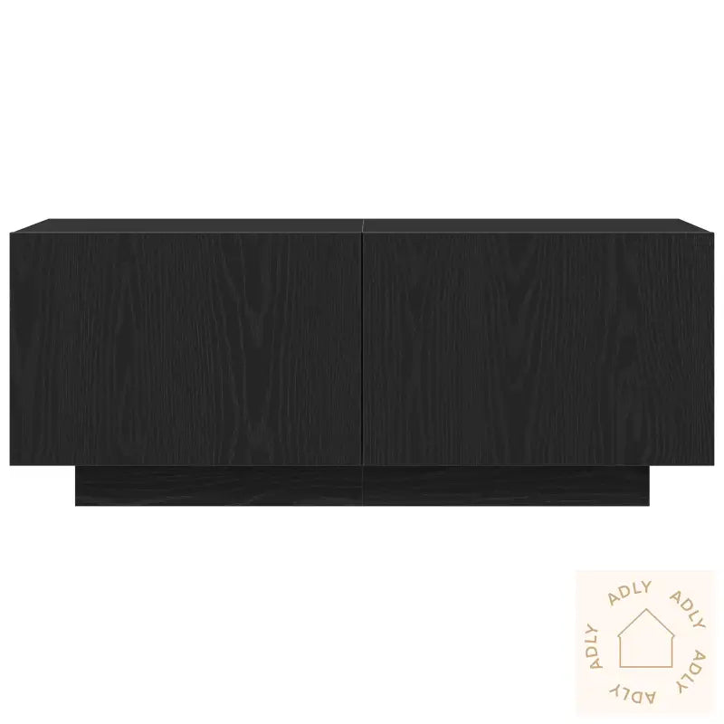 Tv-Skap I Svart Eik 100X35X40 Cm Av Konstruert Tre