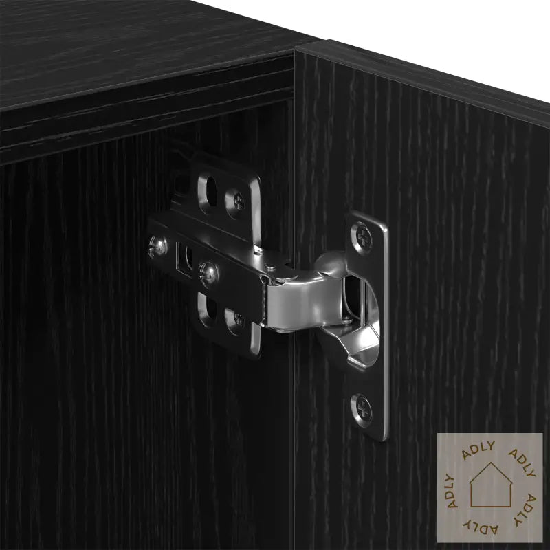 Tv-Skap I Svart Eik 100X35X40 Cm Av Konstruert Tre