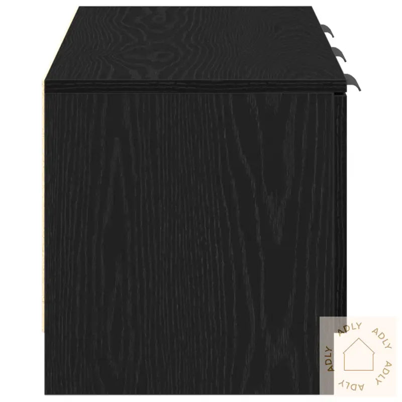 Tv-Skap Svart Eik 102X35X36,5 Cm Konstruert Tre