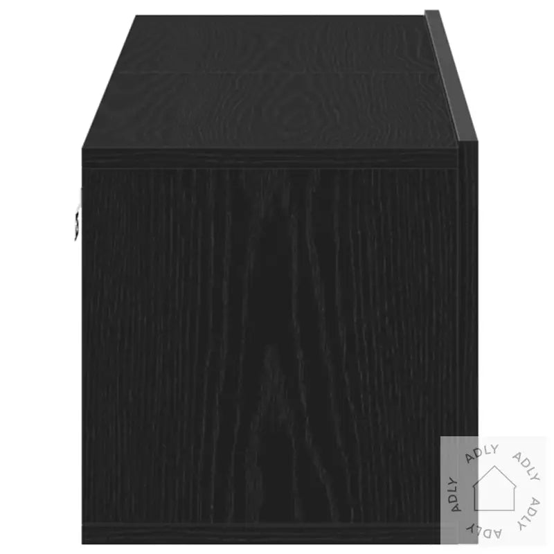 Tv-Benk Svart Eik 120X30X30,5 Cm Konstruert Tre