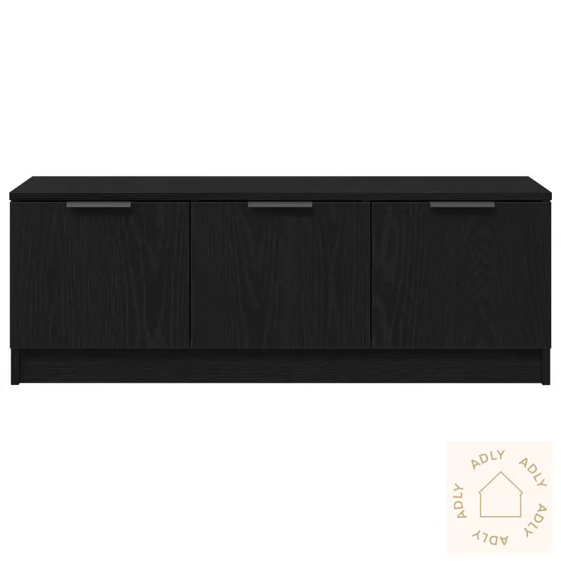 Tv-Skap Svart Eik 102X35X36,5 Cm Konstruert Tre