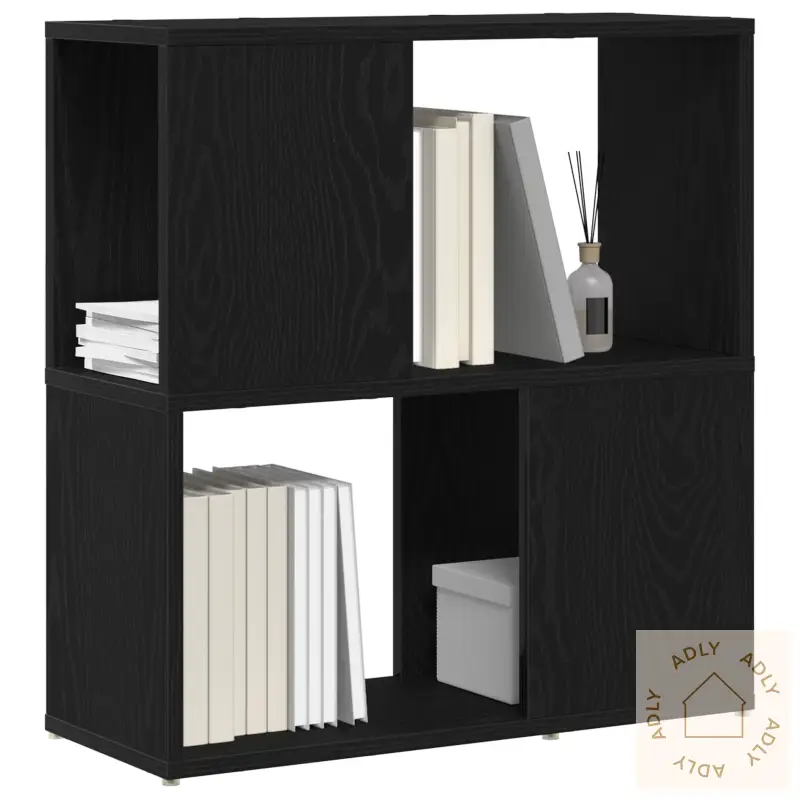 Bokhylle Svart Eik 60X24X63 Cm Laget Av Tre
