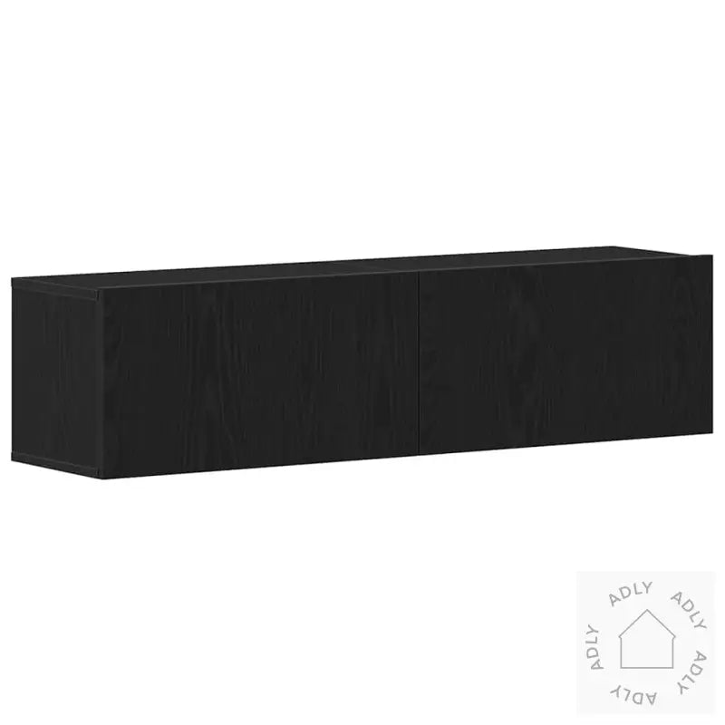 Tv-Benk Svart Eik 120X30X30,5 Cm Konstruert Tre