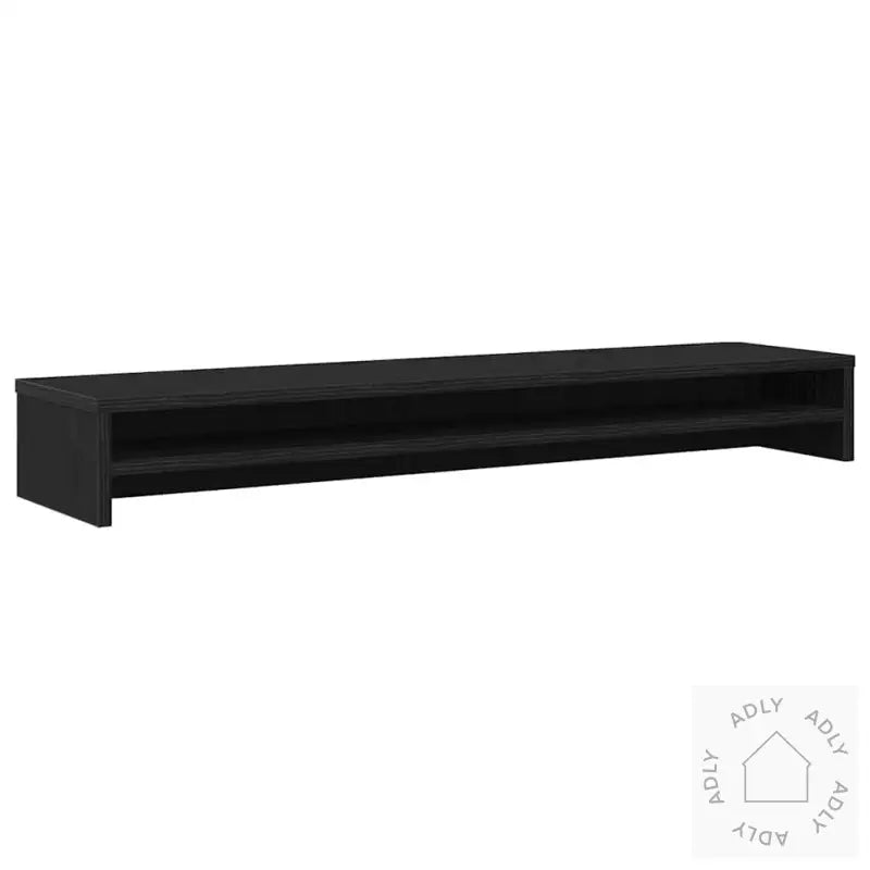 Skjermstativ Svart Eik 100X24X13 Cm Konstruert Tre